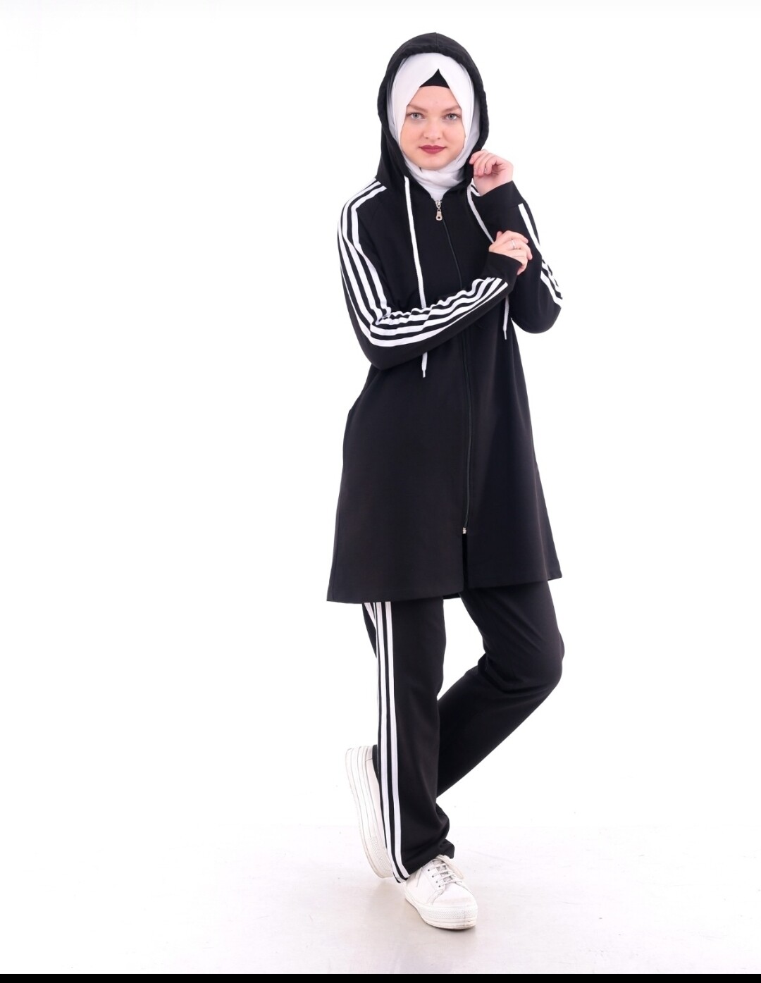 2pc Knee Length Sporty Outfit 7016