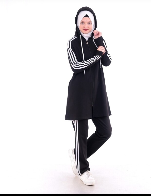 2pc Knee Length Sporty Outfit 7016