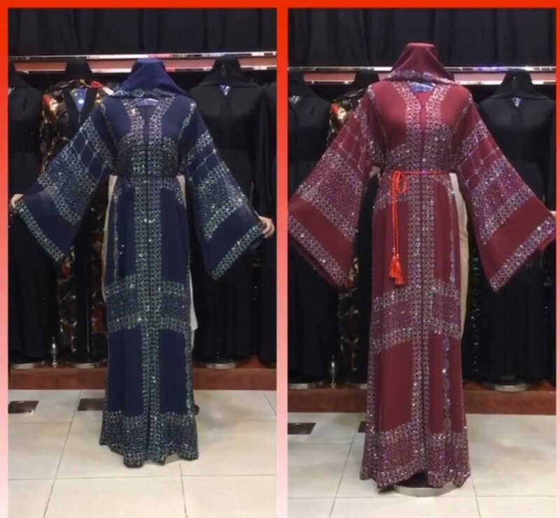 2pc Fancy abaya