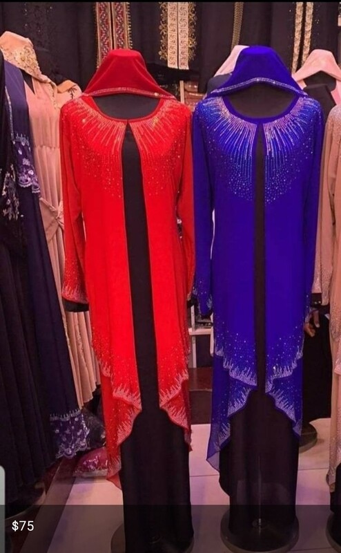 Faux 2pc abaya