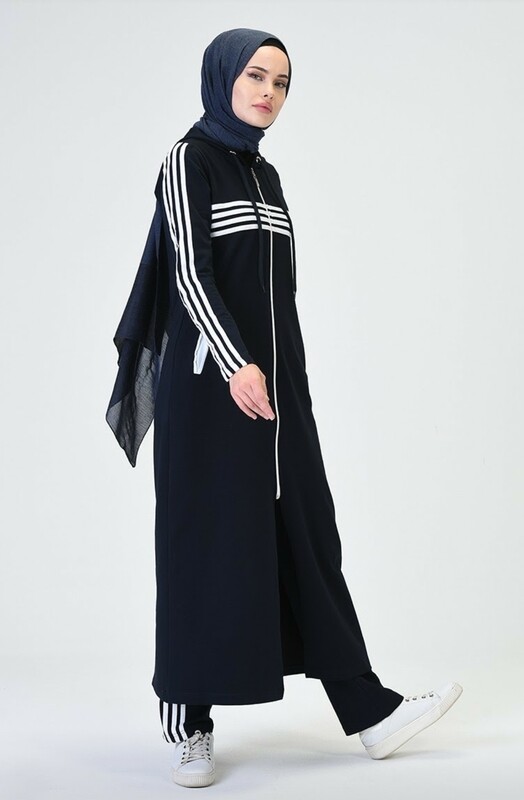 Zip-up 2pc Abaya