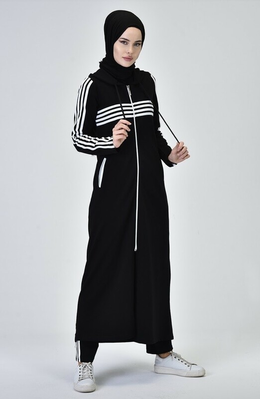 Zip-up 2pc Abaya