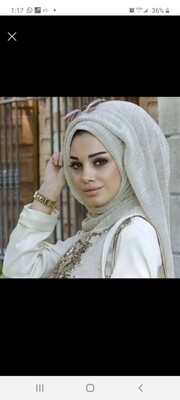 Gold threaded shimmer hijab