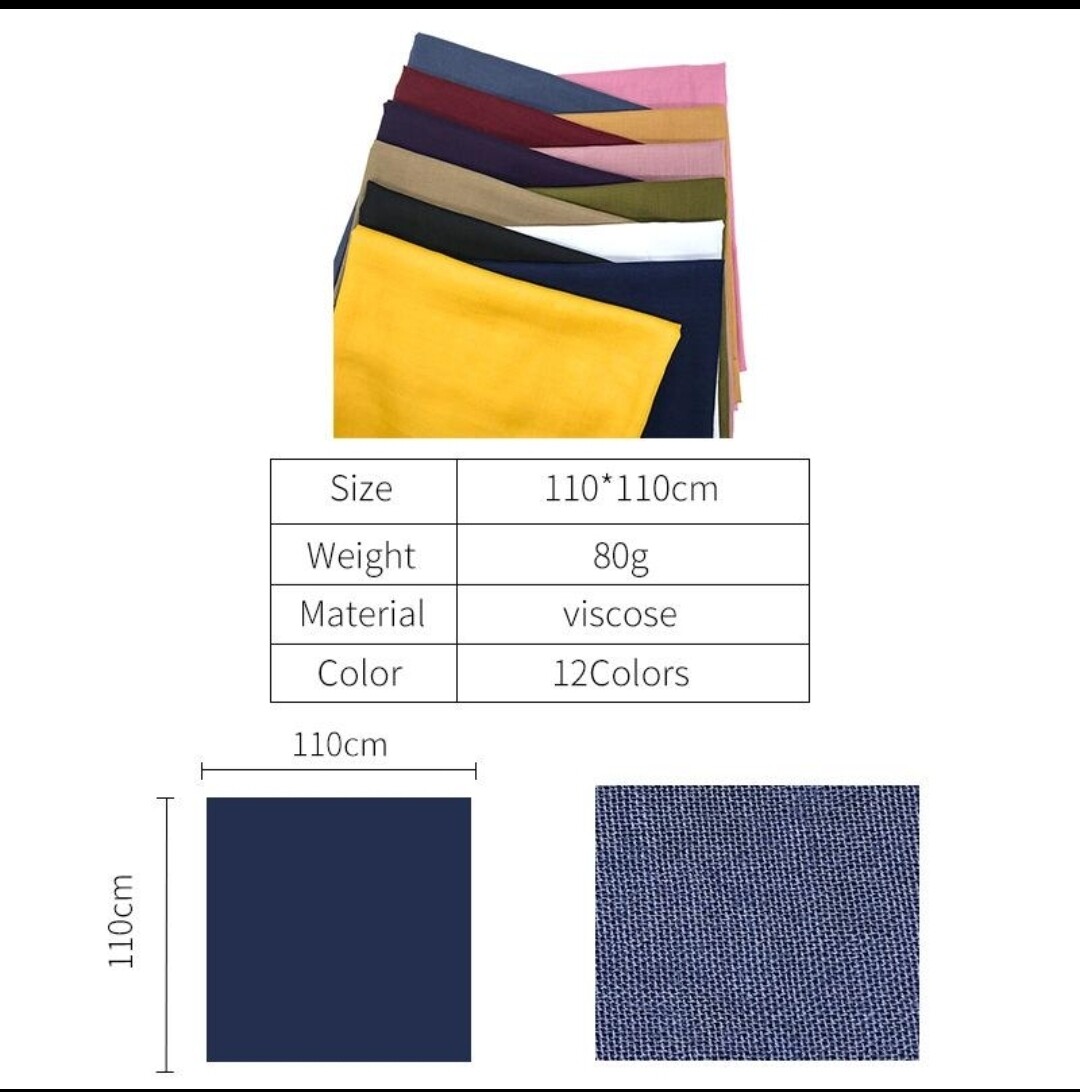 Square Cotton Viscose