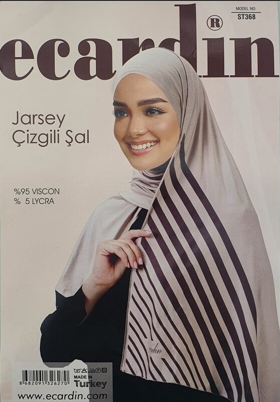 Striped Jersey Hijab