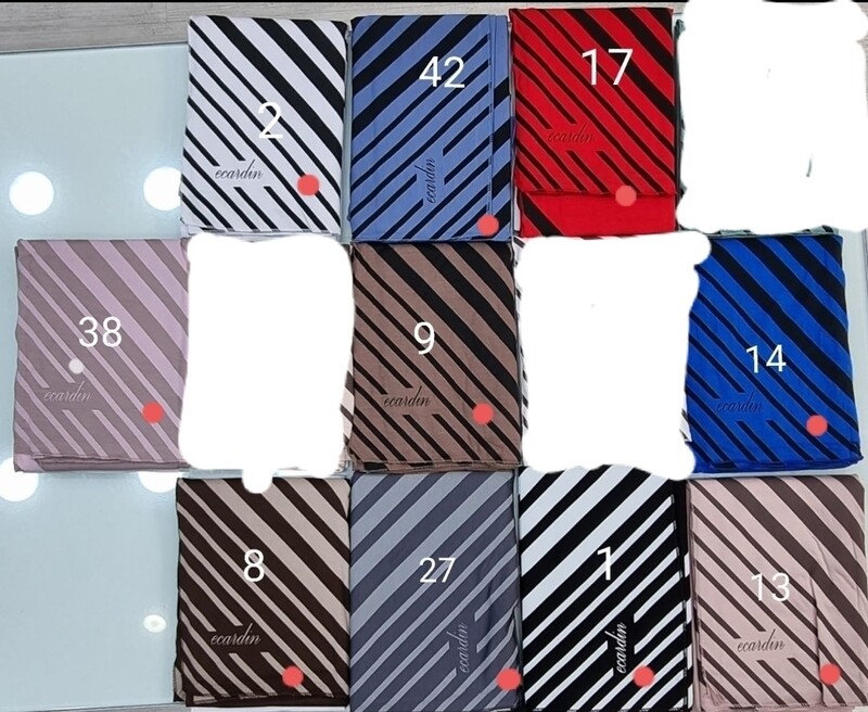 Striped Jersey Hijab