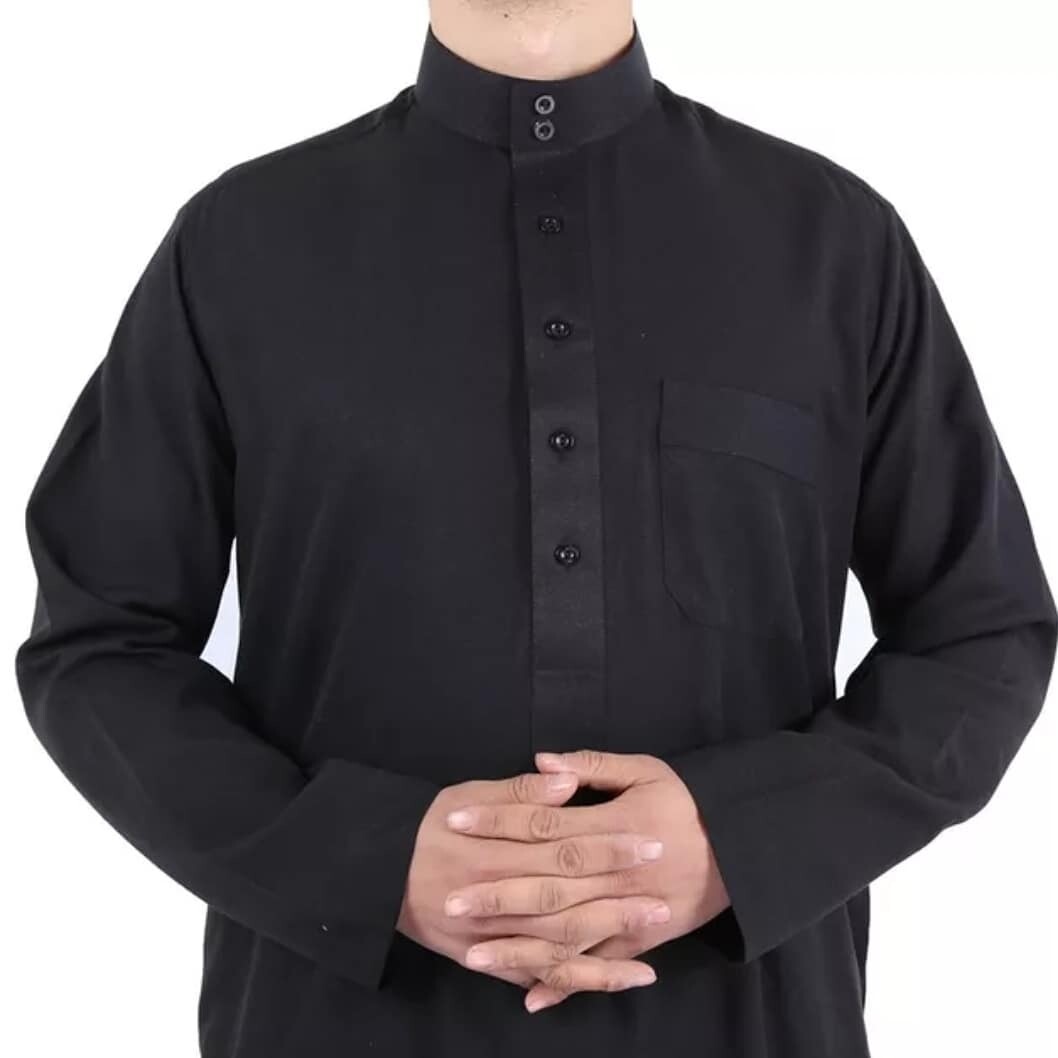 Black Cotton Thobe