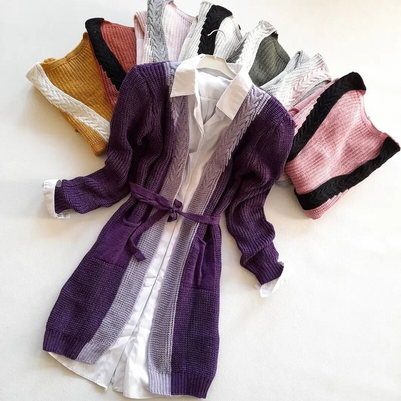 Open Front Cardigan Designs 1-6