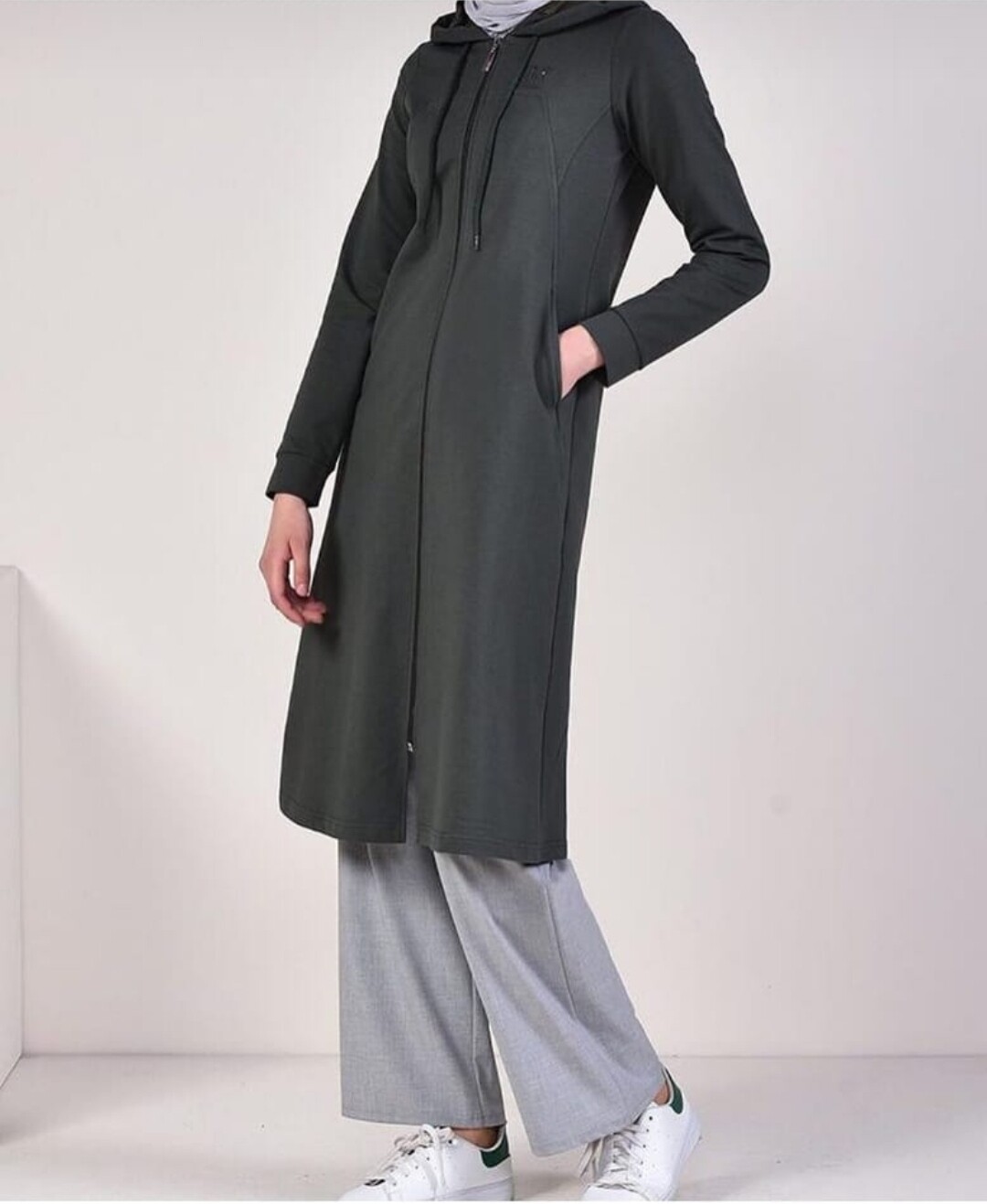 3/4 Length Hooded Jacket 8335