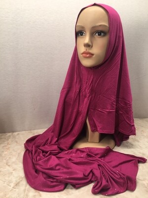Glitter 1-Loop Jersey Instant Hijab