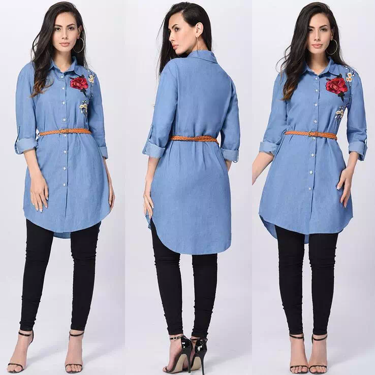 Modest  Denim Top