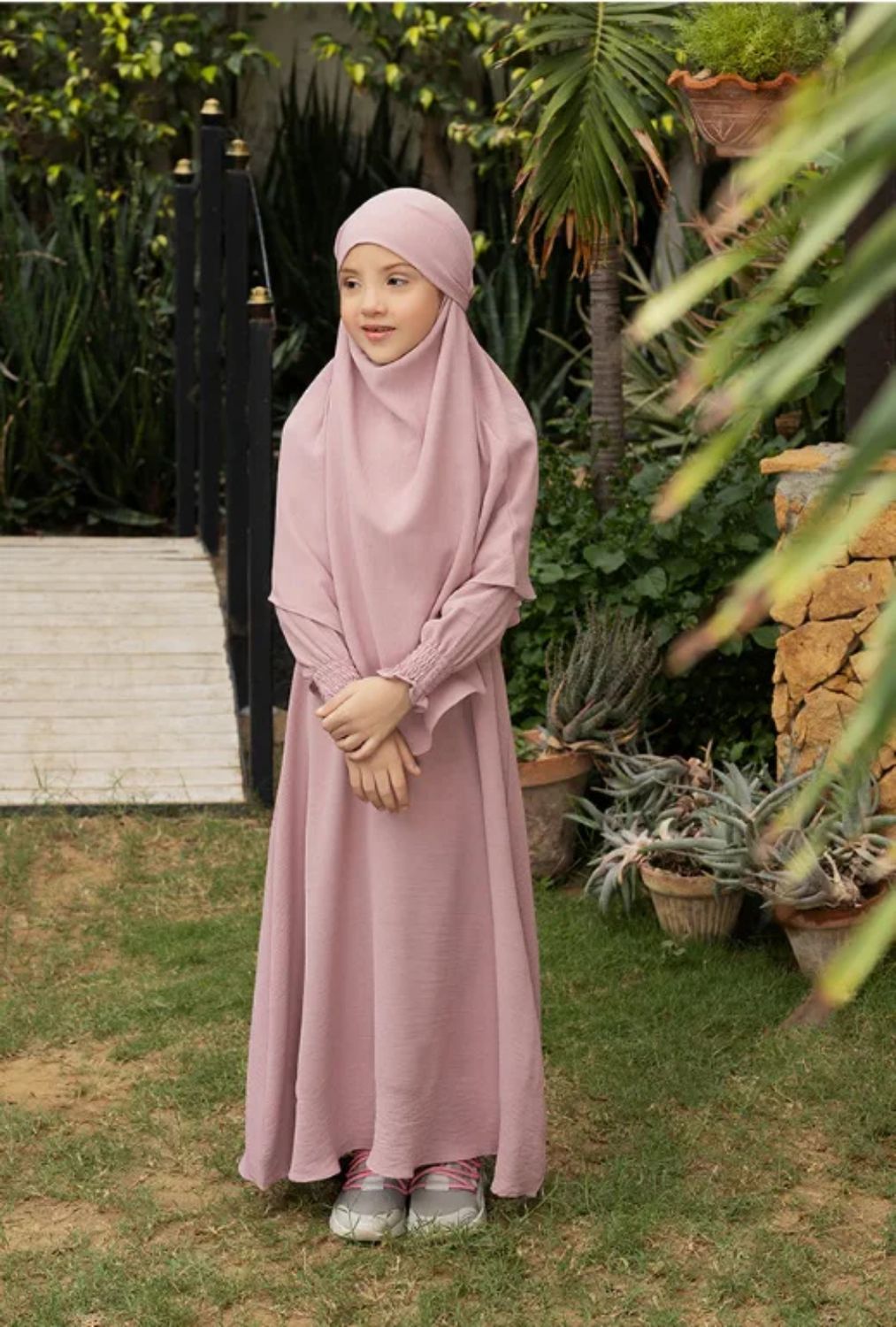 Girls' Abaya and Khimar Set