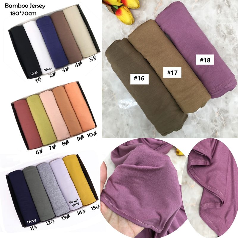 Bamboo Jersey Hijab