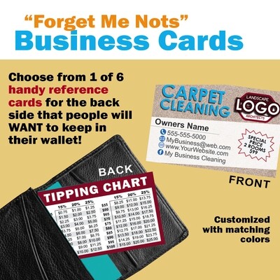 Forget Me Not Business Cards