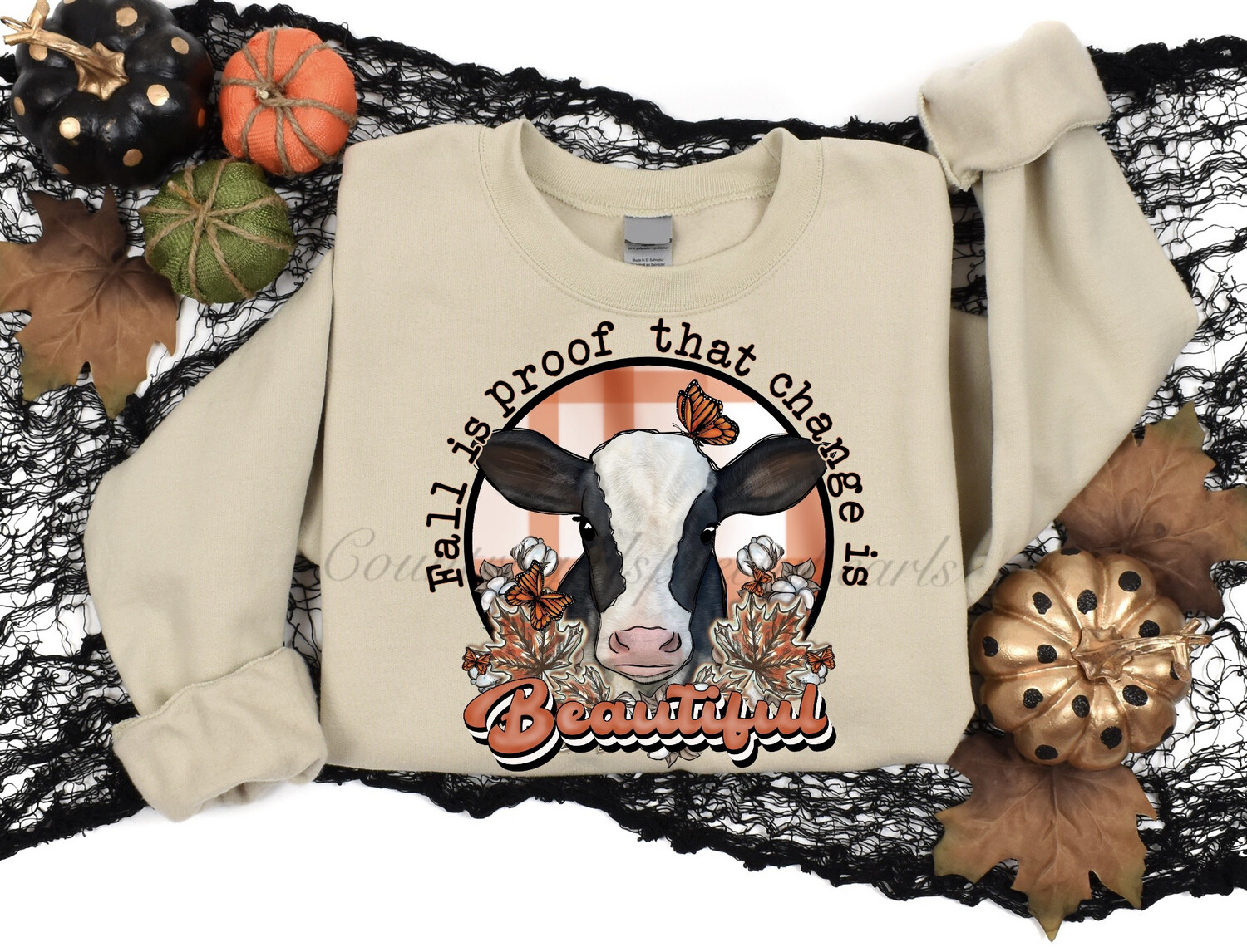 Fall Is Proof Cow Sweatshirt