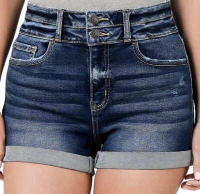 Dark Wash Jean Shorts Size Large (10)