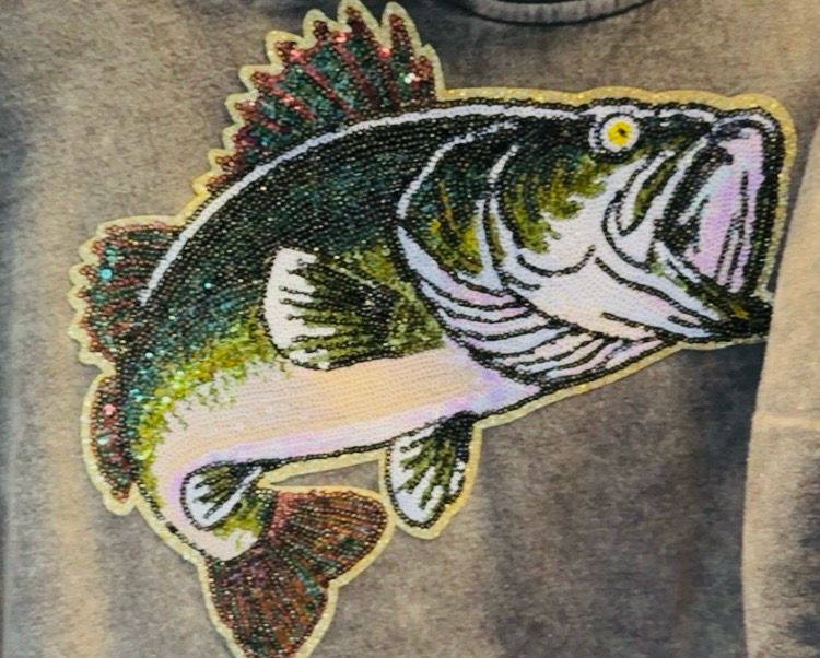 Plus Size CREW sequin Bass