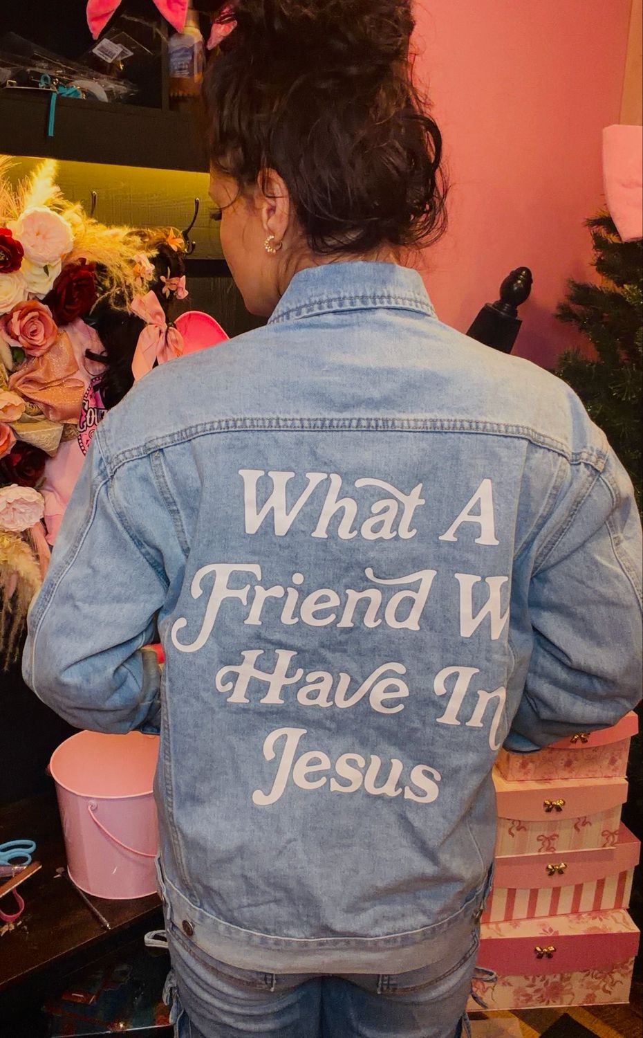 Oversized Jesus Jean Jacket