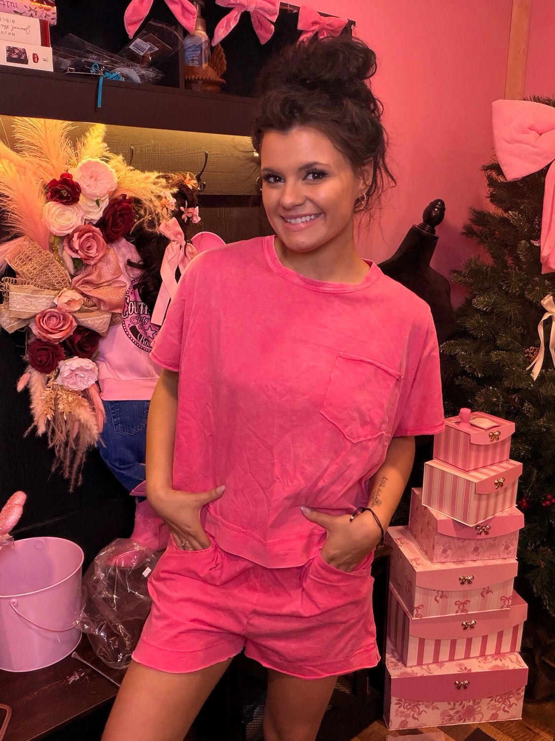 Small Pink Zenana Outfit
