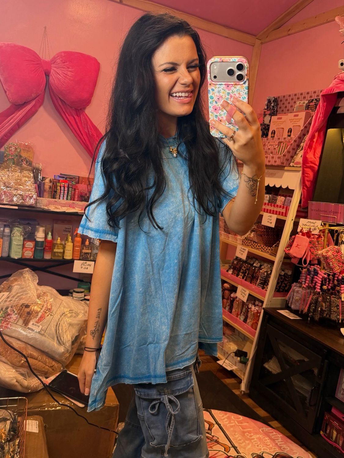 Blue Tunic Top