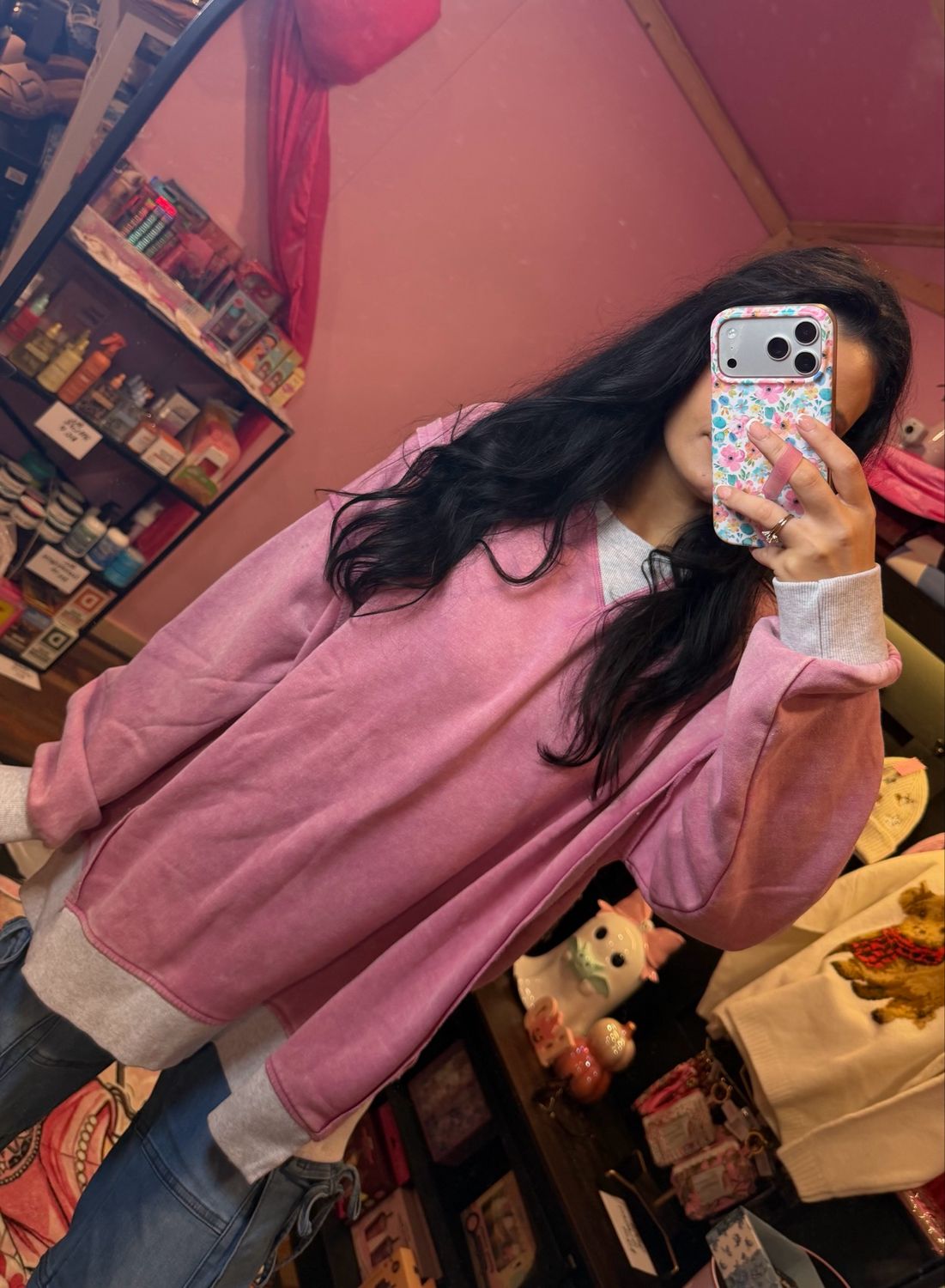 Ash Rose Wash Crewneck