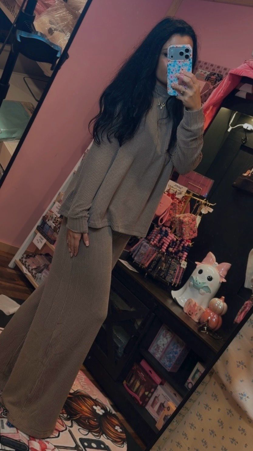 Perfect Ribbed Set Mocha