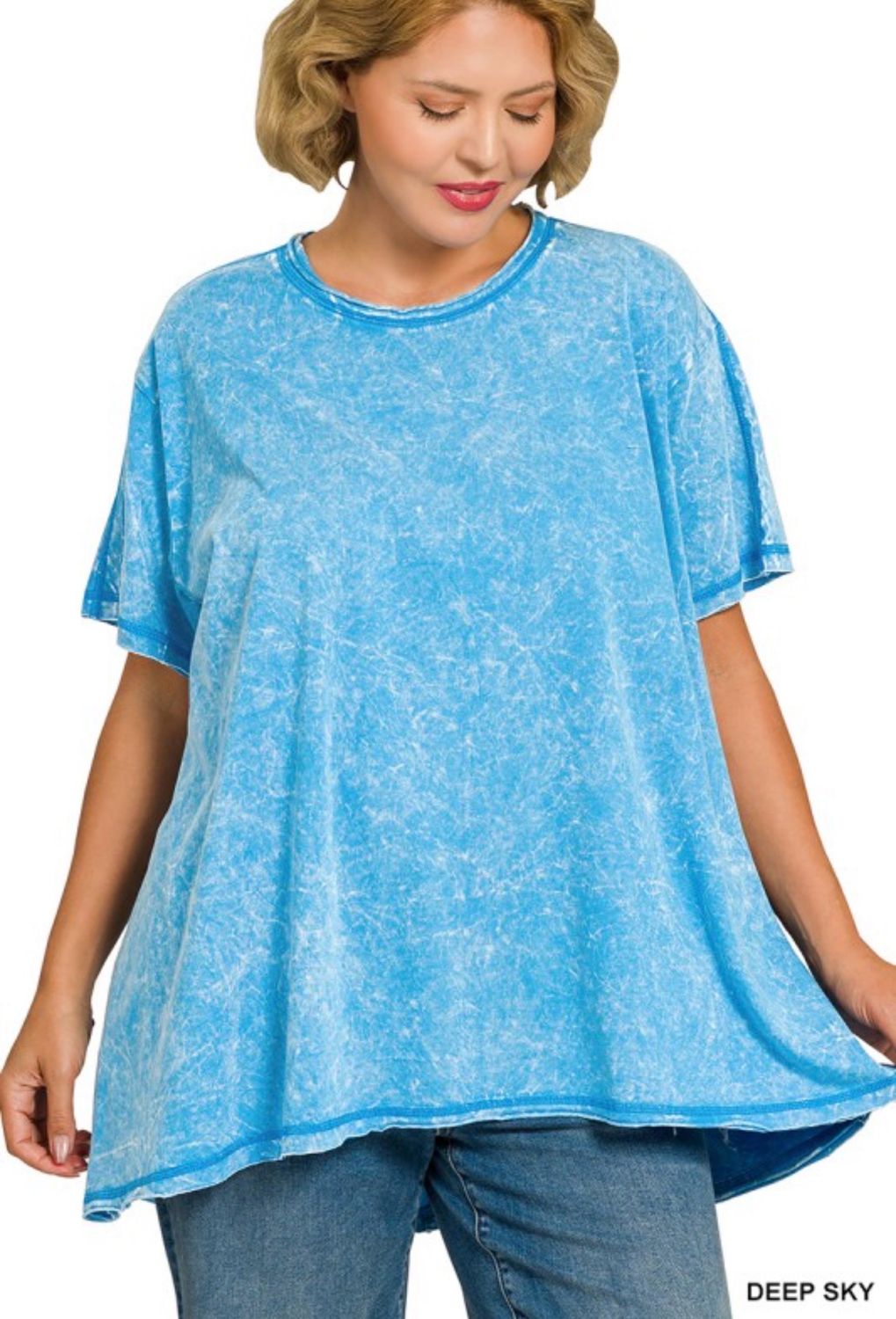Deep Sky Wash Tee PLUS