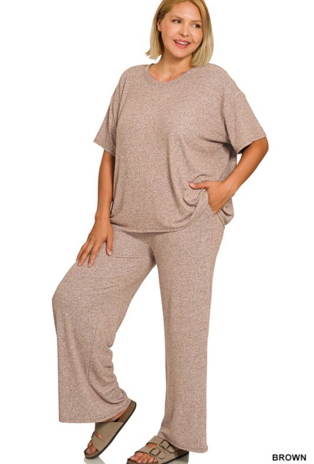 Plus Super Soft Brown Outfit
