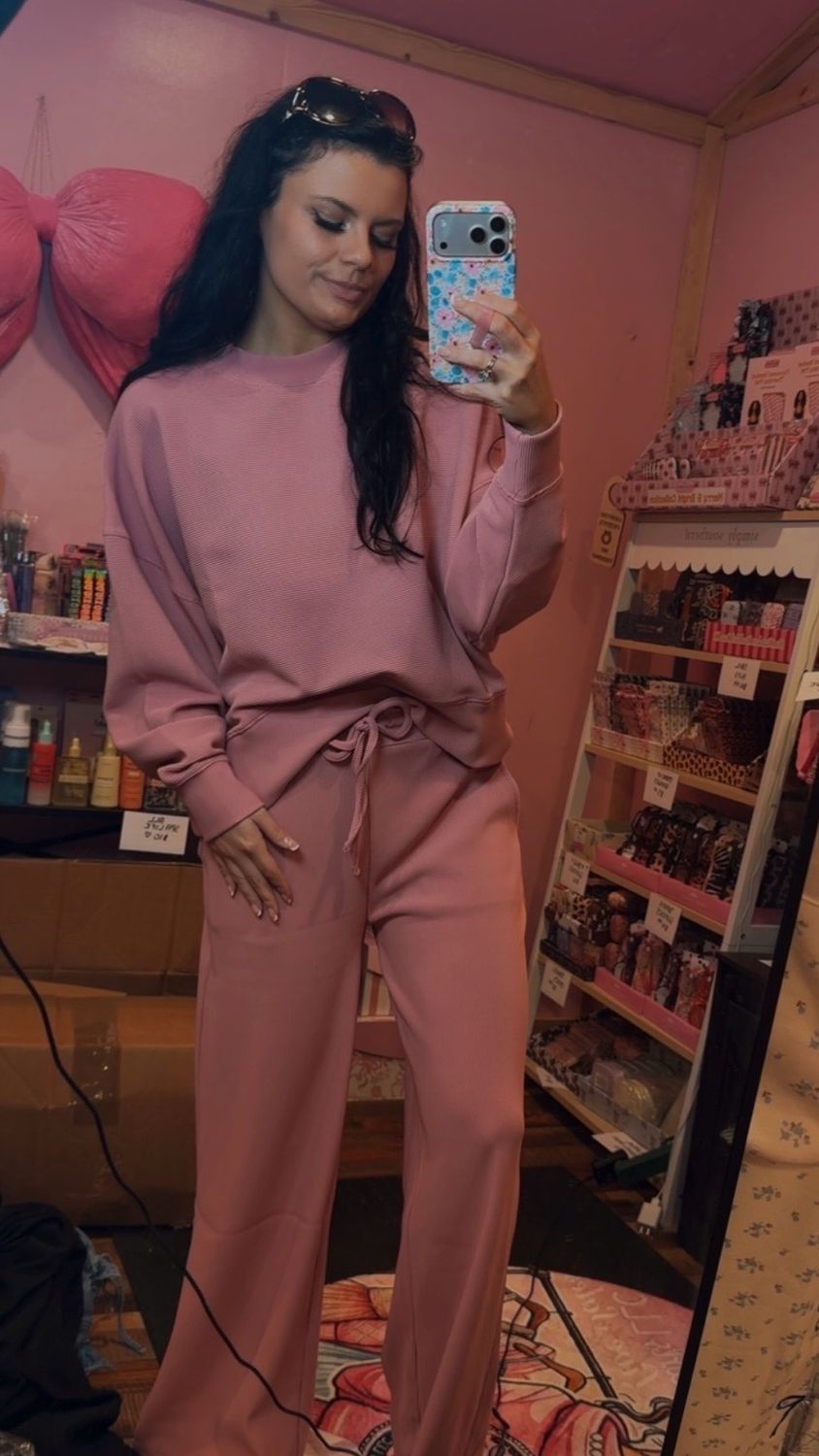 Ribbed Soft Set Blush Pink