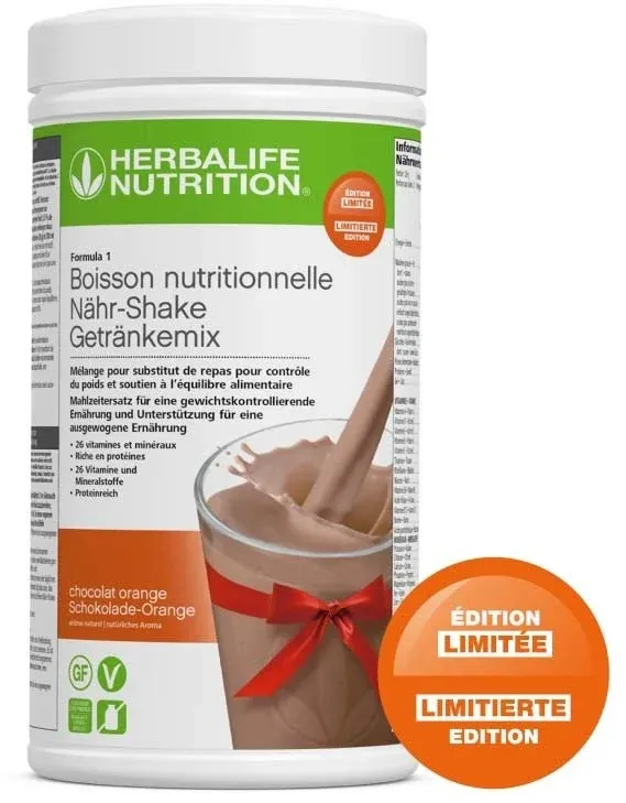 Formula 1 Shake – Orange-Schokolade - Vegane Zutaten