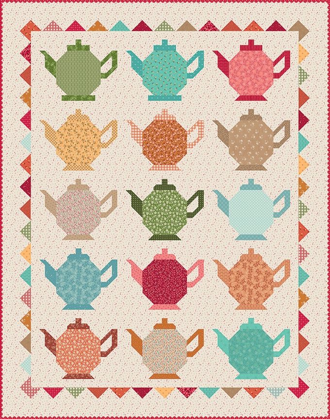 Granny&#39;s Teapot Quilt Kit
