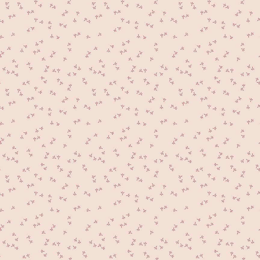 Farmers Daughter Tea Rose Chicken Tracks Background