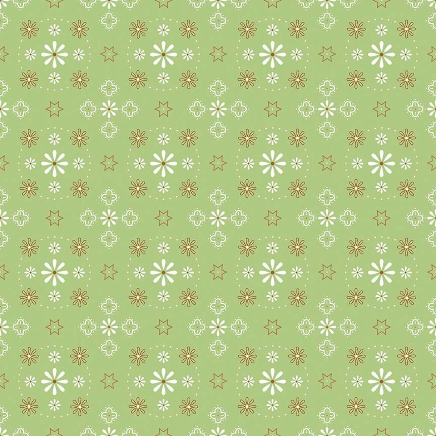 Bee Backing - Green - fat quarter