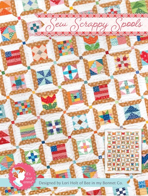 Sew Scrappy Spools Patroon