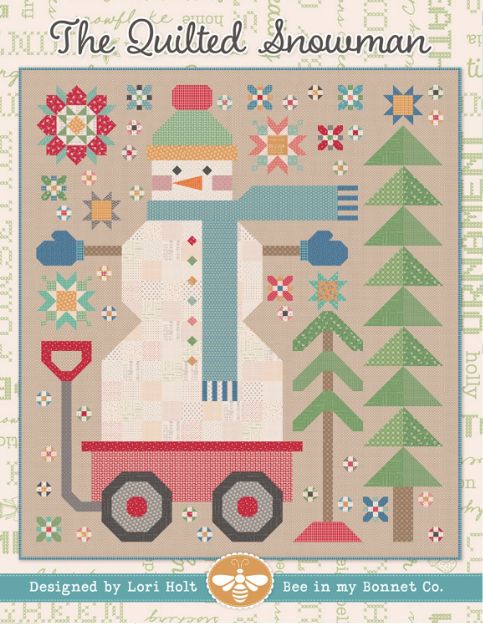the Quilted Snowman - Patroon