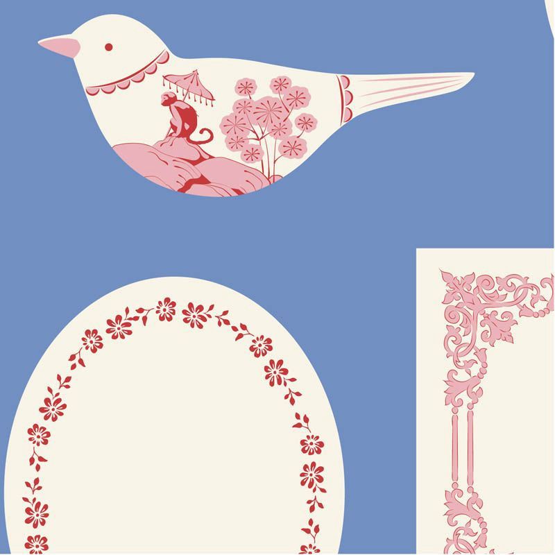 Labels &amp; Ornaments Blue - 110173