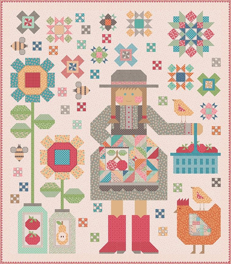 The Quilted Farm Girl - Quiltpatroon