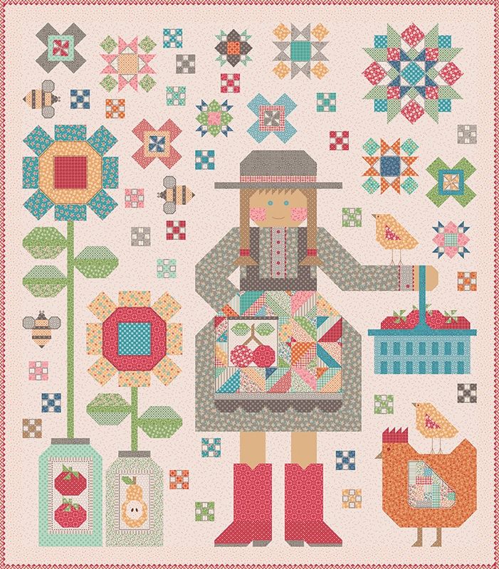 The Quilted Farm Girl - Quiltpatroon