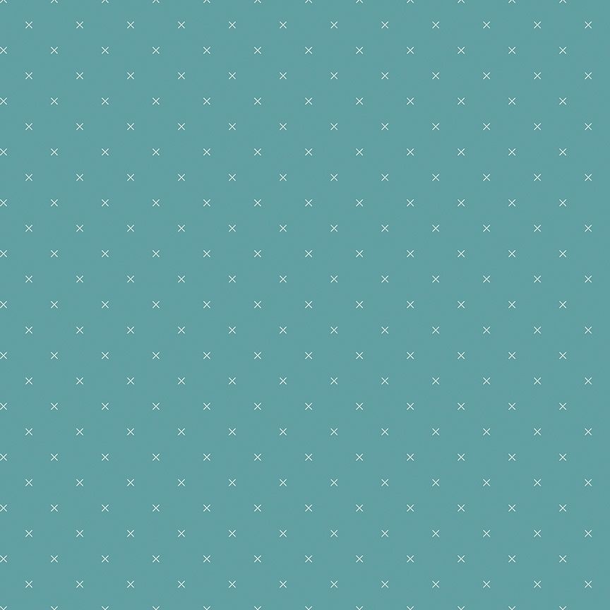 Coupon - Bee Cross Stitch - Teal - 40 cm