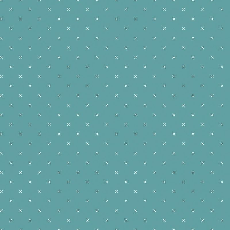 Coupon - Bee Cross Stitch - Teal - 40 cm