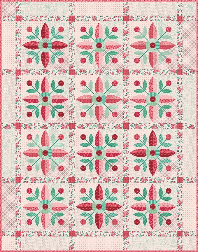 Vintage Applique Quilt- Patroon