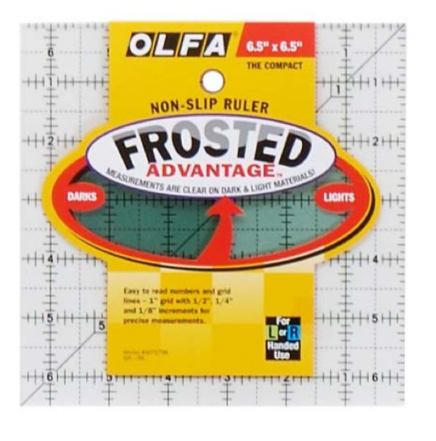 Non Slip Ruler  6,5" x 6,5"