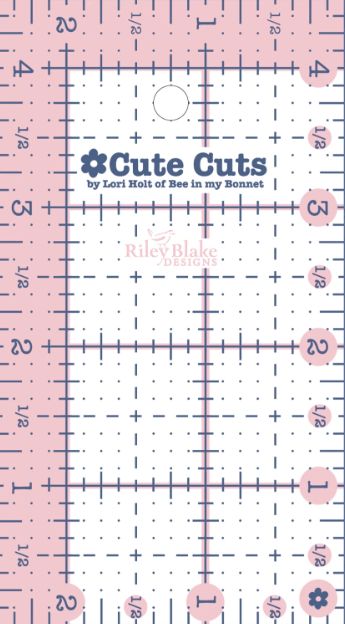 Cute Cuts liniaal - 2,5" x 4,5"