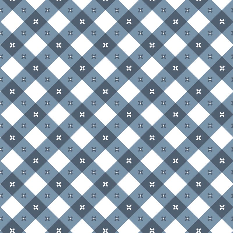 Gingham Picnic - Liberty Blue