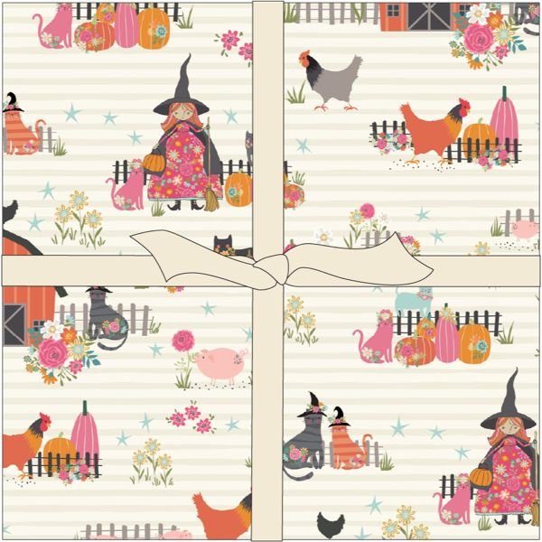 Kitty Loves Candy - 10" squares
