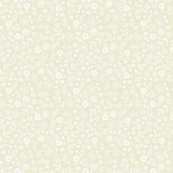 Essentials - Doodle Ditzy Cream - #1911Q2
