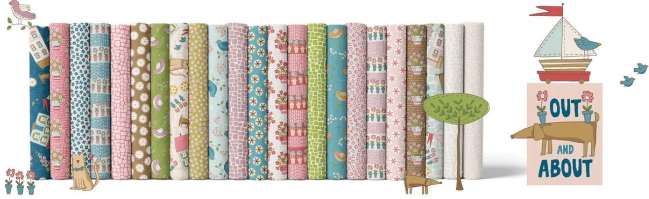 Out &amp; About - Fat Quarter Bundel