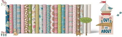 Out &amp; About - Fat Quarter Bundel