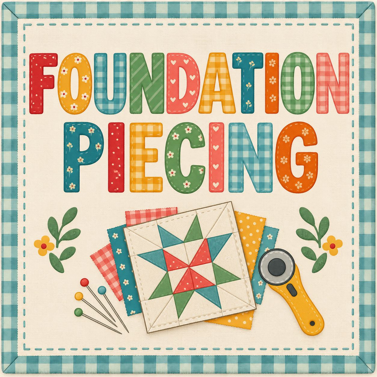 Workshop - Foundation Piecing - maandag 22 maart - hele dag