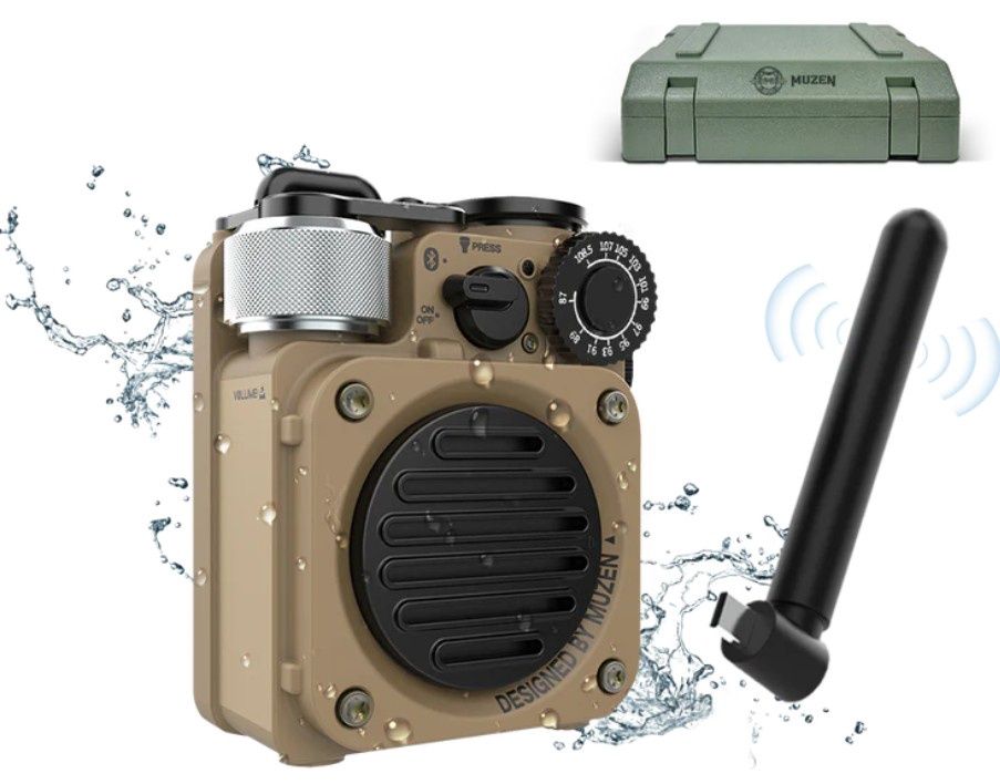 Muzen Wild Mini 3.0 Radio, Color: Tan